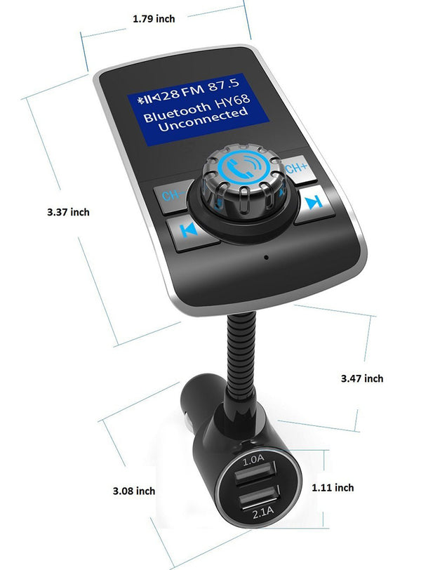 Bluetooth FM Transmitter Car MP3 Player