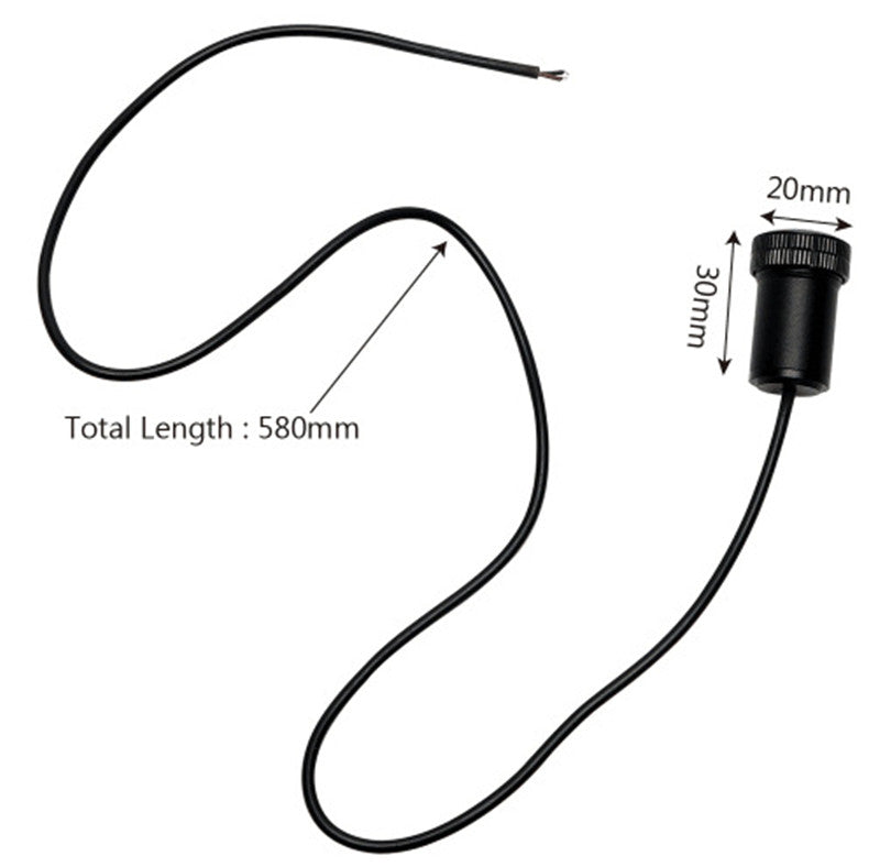 Car door projection lamp with cable