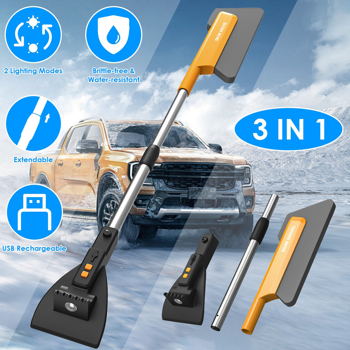 Compact Emergency Car Snow Shovel — product photo