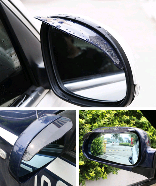 Rearview Mirror Rain Guard — 2 Pack — product photo