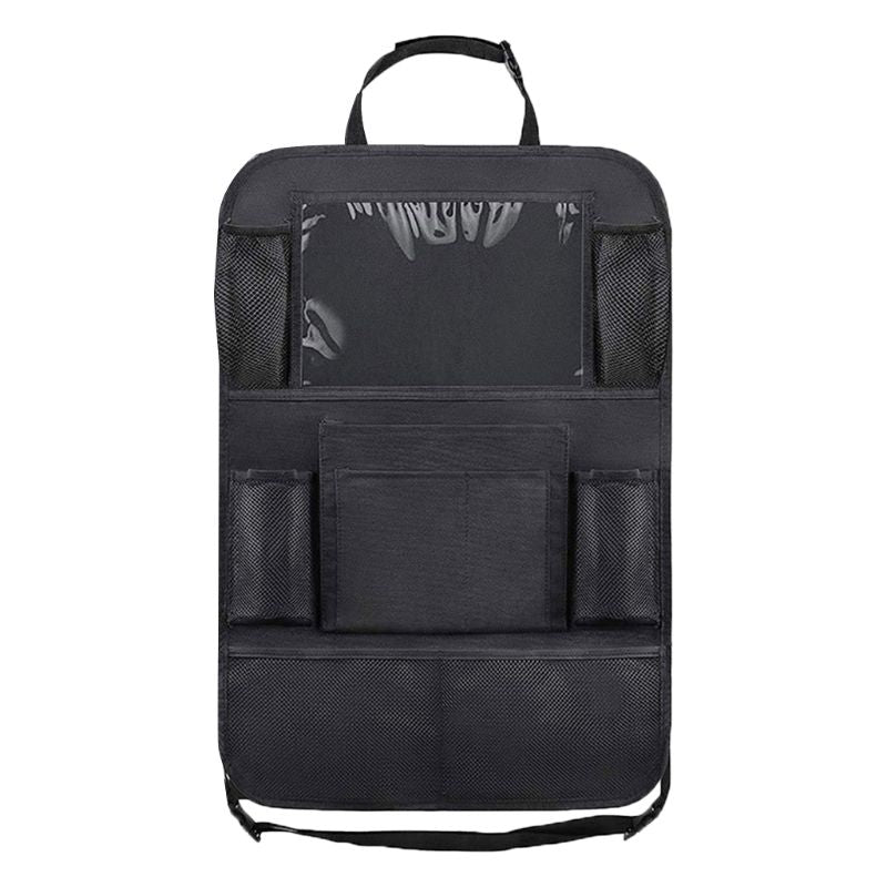 Black seat back storage organizer