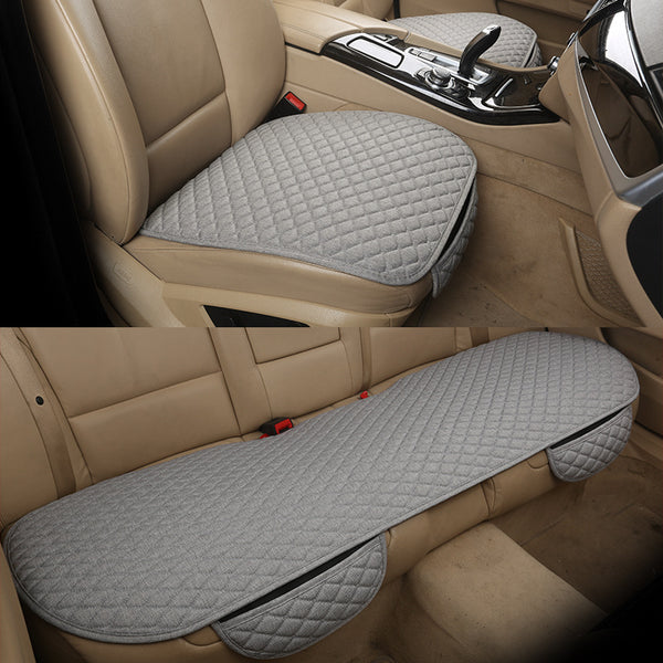 Grey front and rear cushions installed