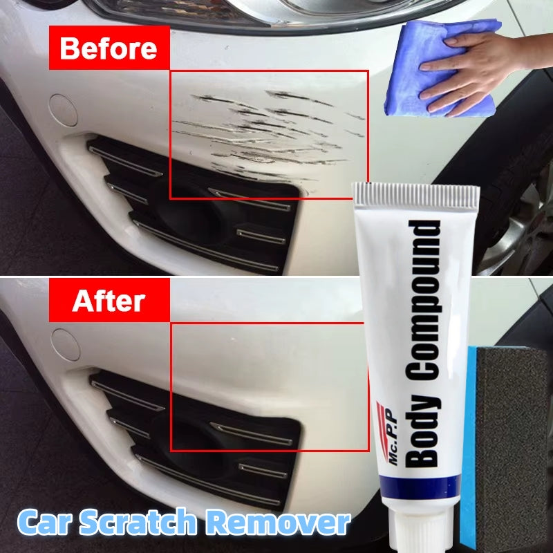 Scratch repair before and after