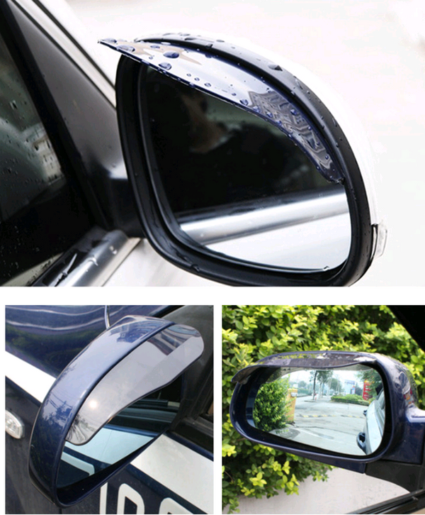 Rearview Mirror Rain Guard — 2 Pack — product photo