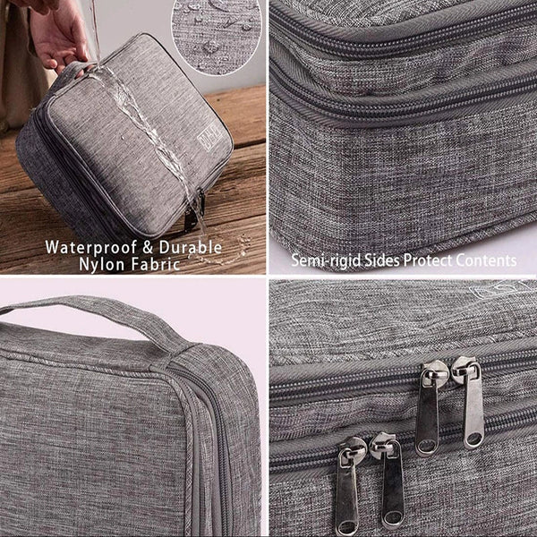 Double-Layer Travel Electronics Organizer – CJ product photo
