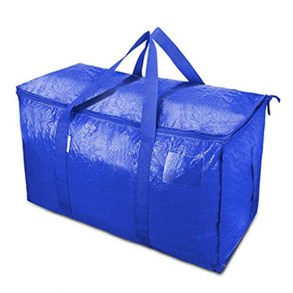 Blue zip-up cargo storage bag
